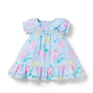 Floral Baby Dress with Ruffle Collar
